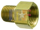 Adaptador de tubo de 3/16 "(3/8" -24) a rosca de 9 / 16-18 "